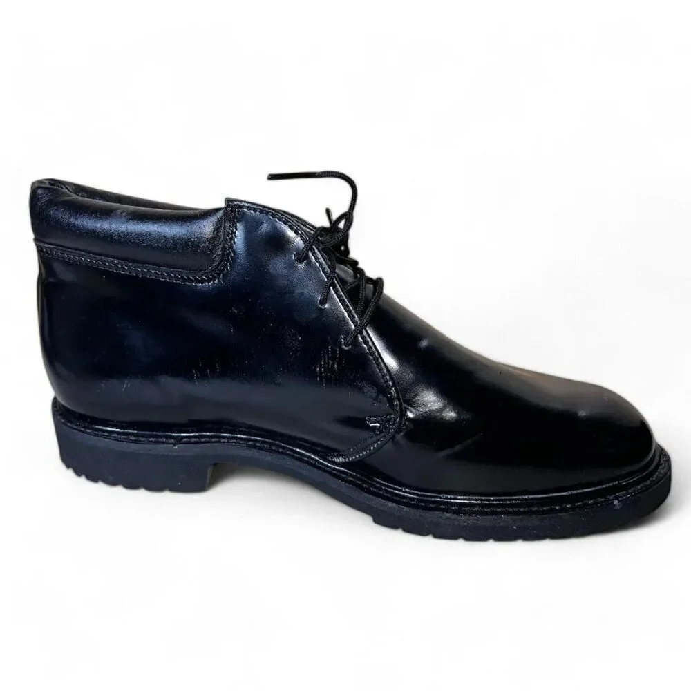 Thorogood Uniform Classic Style Leather Polishable Boots‎ Black Men's 7.5 EE